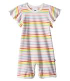 Toobydoo Rainbow Wing Sleeve Shortie Jumpsuit (infant) (multi) Girl's Jumpsuit & Rompers One Piece