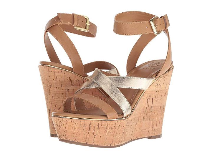 Guess Gansel (cuoio/ray Gold/tendre Leather) Women's Wedge Shoes