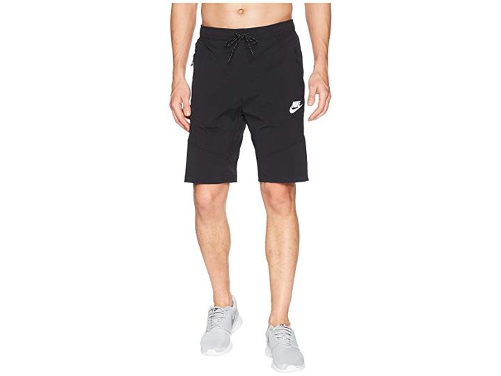 Nike Nsw Av15 Woven Shorts (black/black/white) Men's Shorts