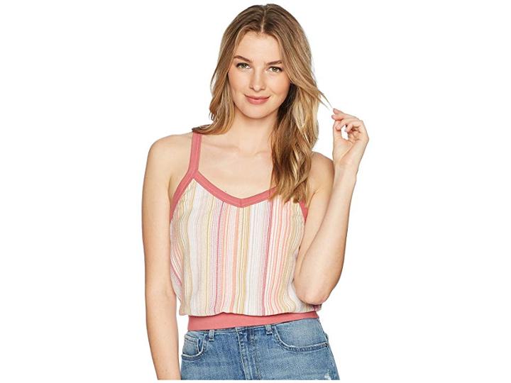 Rvca Play Up Tank Top (horizon Red) Women's Sleeveless