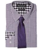 Nick Graham Mini Gingham Check (purple) Men's Clothing