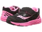 Saucony Kids Ride Pro (toddler/little Kid) (black/coral) Girls Shoes