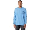 Quiksilver Waterman Hagi Ruin Long Sleeve Tee (parisian Blue) Men's Clothing