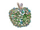 Betsey Johnson Green Apple Pin (green) Pendants Pins