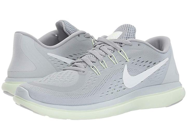 Nike Flex Rn 2017 (wolf Grey/white/pure Platinum/volt Tint) Women's Running Shoes