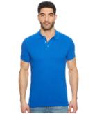 Tommy Jeans Slim Fit Flag Polo Shirt (nautical Blue) Men's Clothing