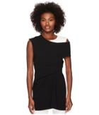 Sportmax Tela Cold Shoulder Top (black) Women's Clothing