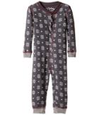 P.j. Salvage Kids Snow Flake Romper (infant) (charcoal) Kid's Jumpsuit & Rompers One Piece