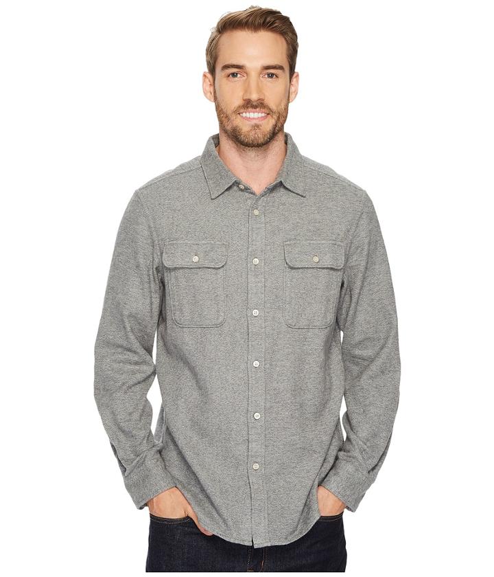 The North Face Long Sleeve Arroyo Flannel Shirt (tnf Medium Grey Heather) Men's Long Sleeve Button Up