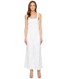 Red Valentino Cotton Muslin And Sangallo Embroidery Jumpsuit (white) Women's Jumpsuit & Rompers One Piece