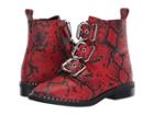 Steve Madden Recharge Moto Bootie (red Snake) Women's Boots