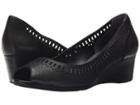 Rockport Total Motion 45 Mwp Lace Perf Pump (black Dist Goat) Women's Wedge Shoes
