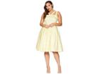 Unique Vintage Plus Size Beverly Swing Dress (yellow/poodle Print) Women's Dress