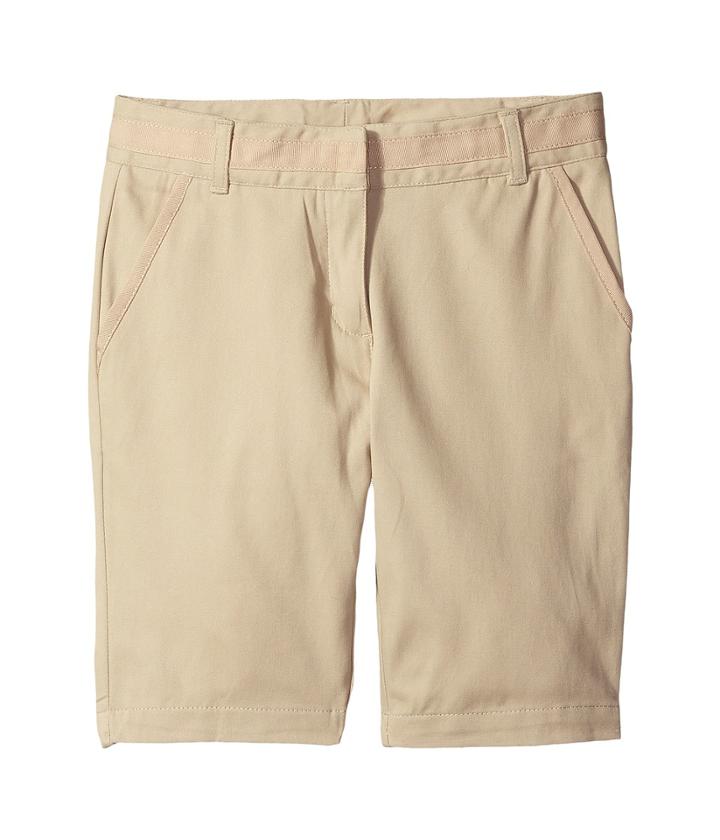Nautica Kids Girls Plus Bermuda Shorts (big Kids) (su Khaki) Girl's Shorts