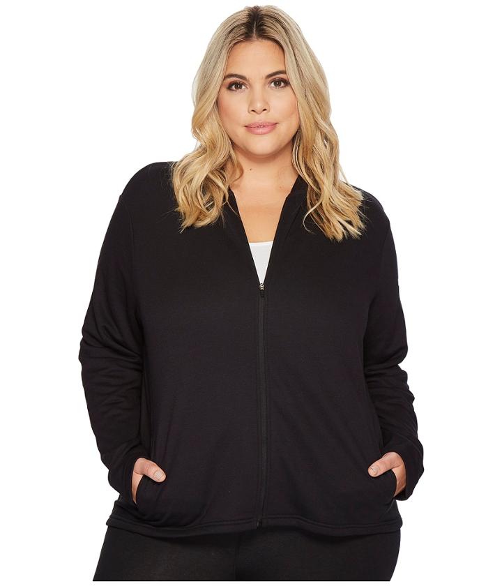 Nike Dry Training Full-zip Hoodie (size 1x-3x) (black/black/white) Women's Sweatshirt