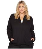 Nike Dry Training Full-zip Hoodie (size 1x-3x) (black/black/white) Women's Sweatshirt