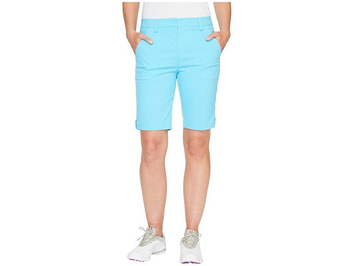 Puma Golf Pounce Bermuda Shorts (blue Atoll) Women's Shorts