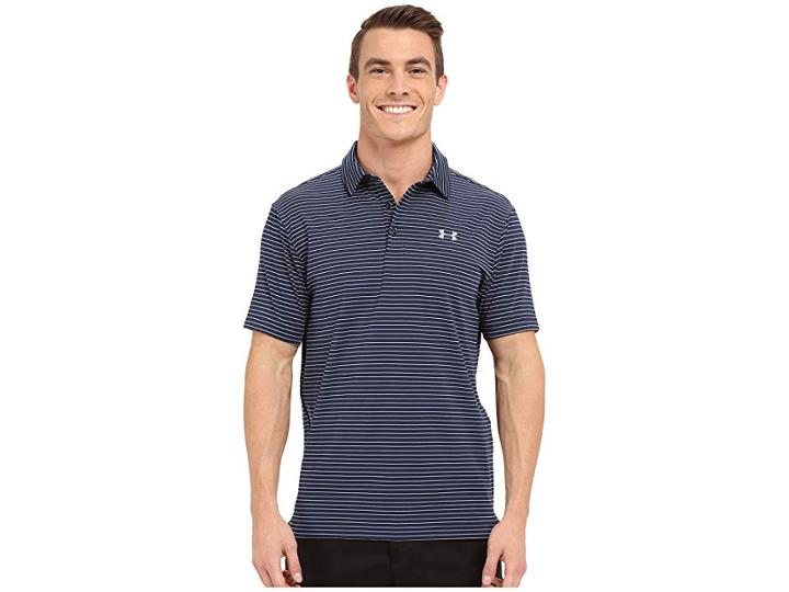 Under Armour Golf Ua Playoff Polo (academy/steel/steel) Men's Short Sleeve Knit