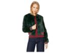 Ted Baker Colour By Numbers Aether Faux Fur Bomber Jacket (dark Green) Women's Coat