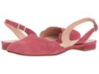 French Sole Book (rose Suede) Women's Sling Back Shoes
