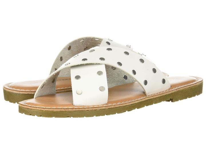 Dirty Laundry Elana Slide Sandal (white Burnished) Women's Sandals
