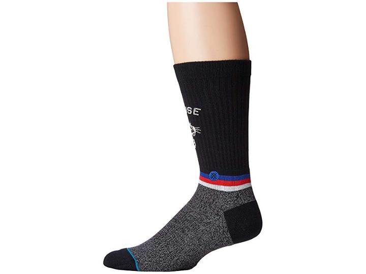 Stance Tiger Eye (black) Men's Crew Cut Socks Shoes