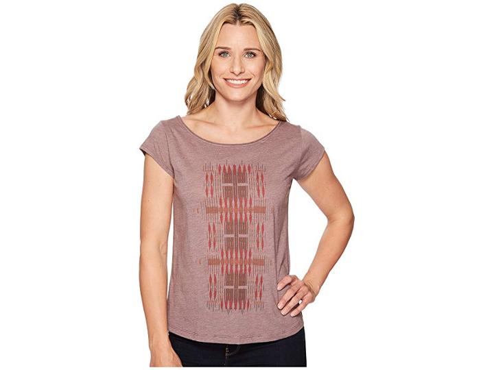 Prana Longline Tee (pillar Of Youth Volcanic Plum) Women's T Shirt