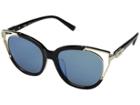 Mcm Mcm660sal (black/solid Smoke W/ Blue Mirror) Fashion Sunglasses