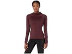 Nike Pro Hyperwarm Hoodie (burgundy Crush/black) Women's Long Sleeve Pullover
