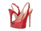 Massimo Matteo Open Toe Sling Platform (passione Patent) High Heels