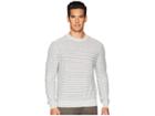 Vince Striped Sweater (heather White/heather Black) Men's Sweater