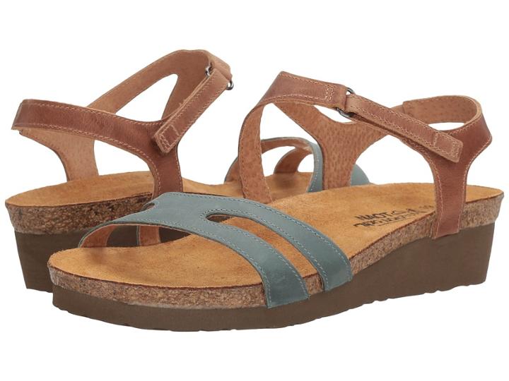 Naot Janis (sea Green Leather/latte Brown Leather) Women's Shoes
