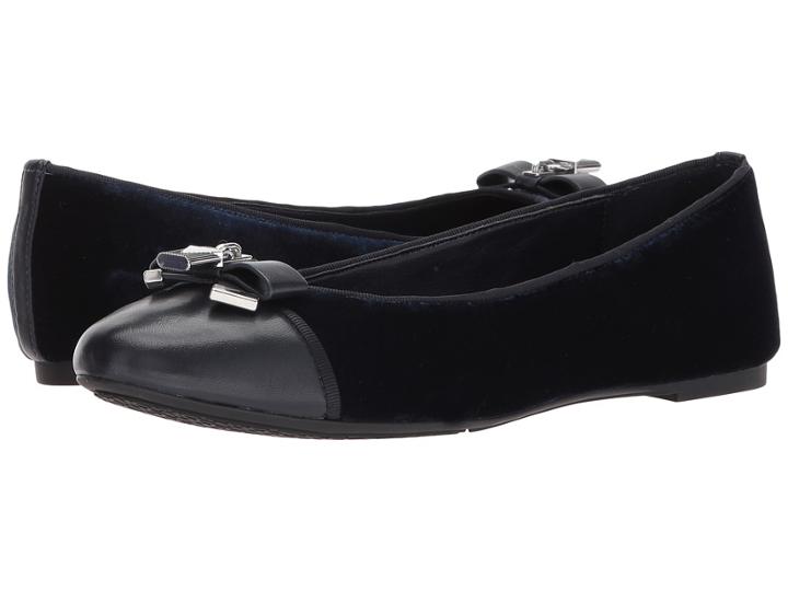 Michael Michael Kors Alice Ballet (admiral Velvet/nappa) Women's Shoes