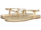 Lauren Ralph Lauren Makayla (rl Gold Metallic Leather) Women's Shoes