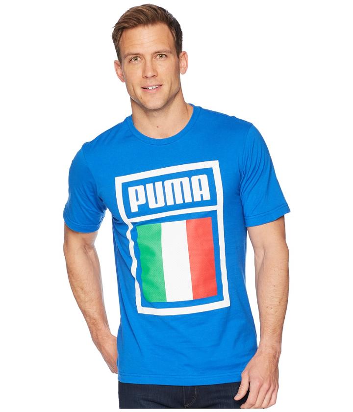 Puma Forever Football Country Tee (team Power Blue) Men's T Shirt