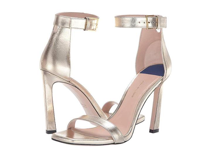 Stuart Weitzman 100squarenudist (glacier Crack Lame) Women's Shoes