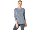 Under Armour Ua Tech Twist Crew Long Sleeve Shirt (academy/metallic Silver) Women's Clothing