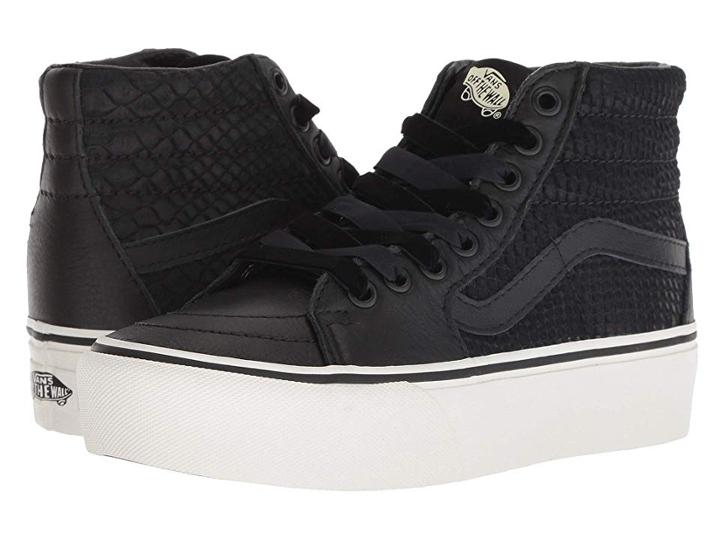 Vans Sk8-hi Platform 2.0 ((leather) Snake/black) Skate Shoes