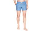 Lacoste Solid Swim Short Length (king/navy Blue) Men's Swimwear