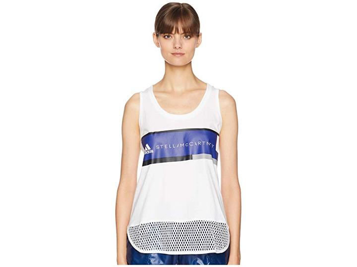 Adidas By Stella Mccartney Essentials Logo Tank Cz3841 (white) Women's Clothing