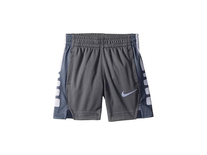 Nike Kids Elite Stripe Shorts (toddler) (cool Gray/white) Boy's Shorts