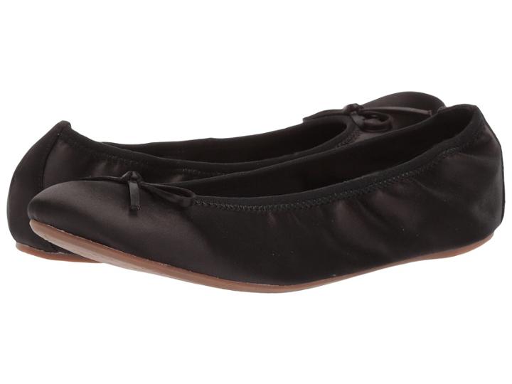 L.k. Bennett Bia (black Satin) Women's Dress Flat Shoes