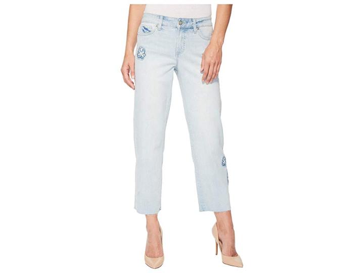 Nydj Jenna Straight Ankle W/ Applique In Palm Desert (palm Desert) Women's Jeans