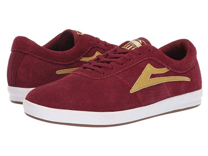 Lakai Sheffield Xlk (burgundy/gold) Men's Shoes