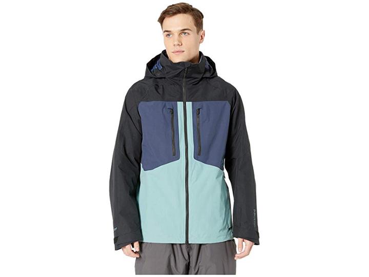 Burton [ak] 2l Swash Jacket (trellis/mood Indigo/true Black) Men's Coat