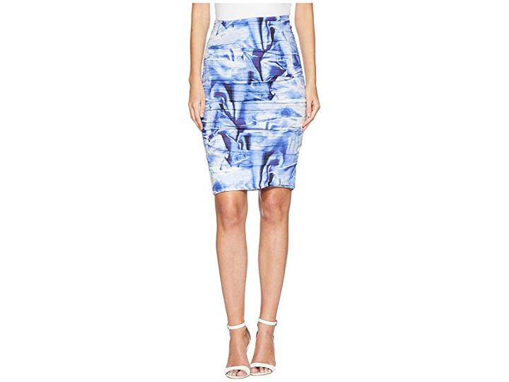 Nicole Miller Sandy Skirt (blue Multi) Women's Skirt