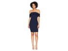 Calvin Klein Off The Shoulder Sheath Dress Cd8b13rc (indigo) Women's Dress