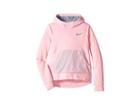 Nike Kids Therma Pullover Hoodie Energy (little Kids/big Kids) (pink/ashen Slate/ashen Slate/ashen Slate) Girl's Sweatshirt