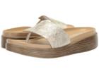 Donald J Pliner Fifi (platino Foliage Metallic Leather) Women's Wedge Shoes