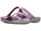 Crocs Swiftwater Graphic Sandal (amethyst Diamond/light Grey) Women's Sandals